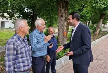 بازدید میدانی شهردار و مسئولین شهرداری سیاهکل از پروژه‌های عمرانی استخر پاشوران